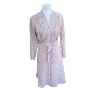 Nanette Lapore Ladies Midi Dress Size 2 Blush Pink Nude Modest Chic Fairy‎ Polly